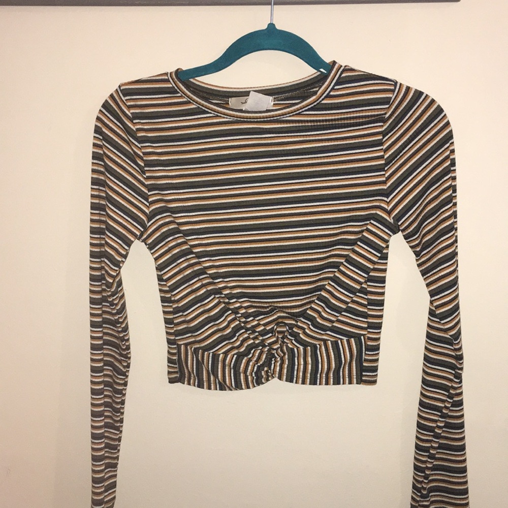 Striped crop top
